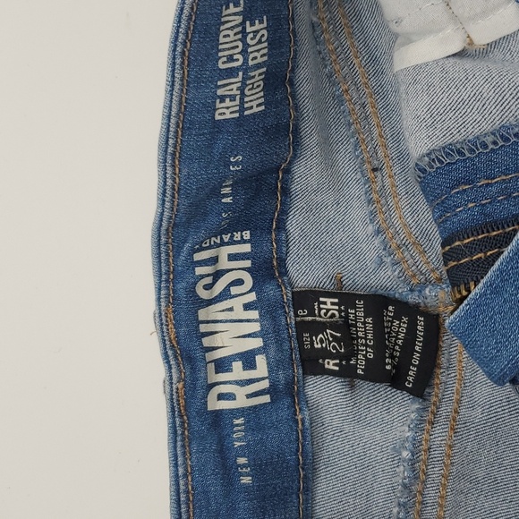 Rewash Brand LA Denim Distress Shorts Size Junior 5 - Picture 7 of 11